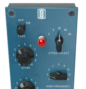 Top-third view of SD-PE1 passive EQ plugin GUI showcasing the Tube Stage on/off switch.