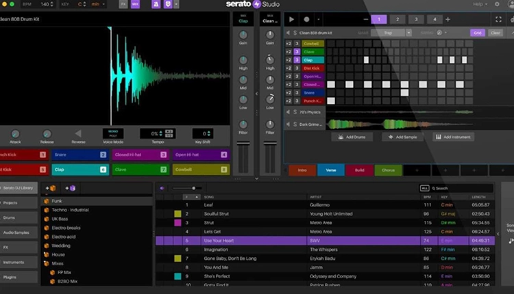 Serato Studio: Professional music production software interface and tools