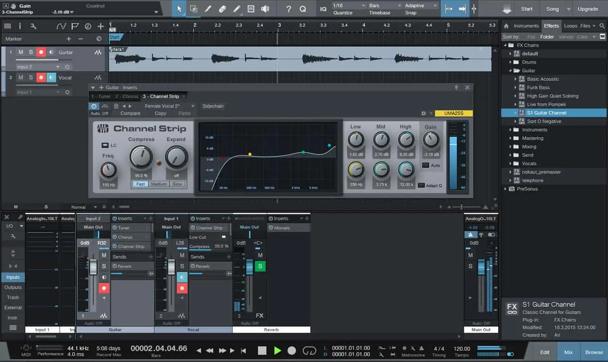 Studio One Prime by PreSonus 