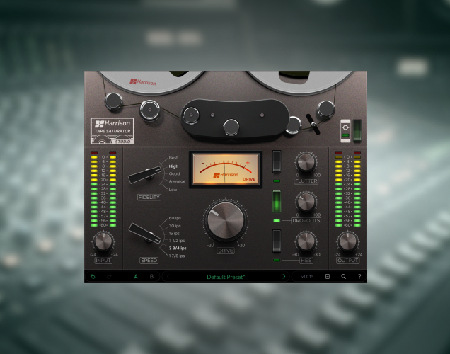 Tape Saturator plugin interface